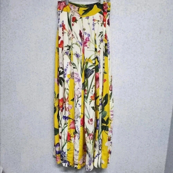 Rococo Sand Aprile Floral Maxi Skirt Size 0 Yellow Multi Paneled NWOT - Picture 7 of 7